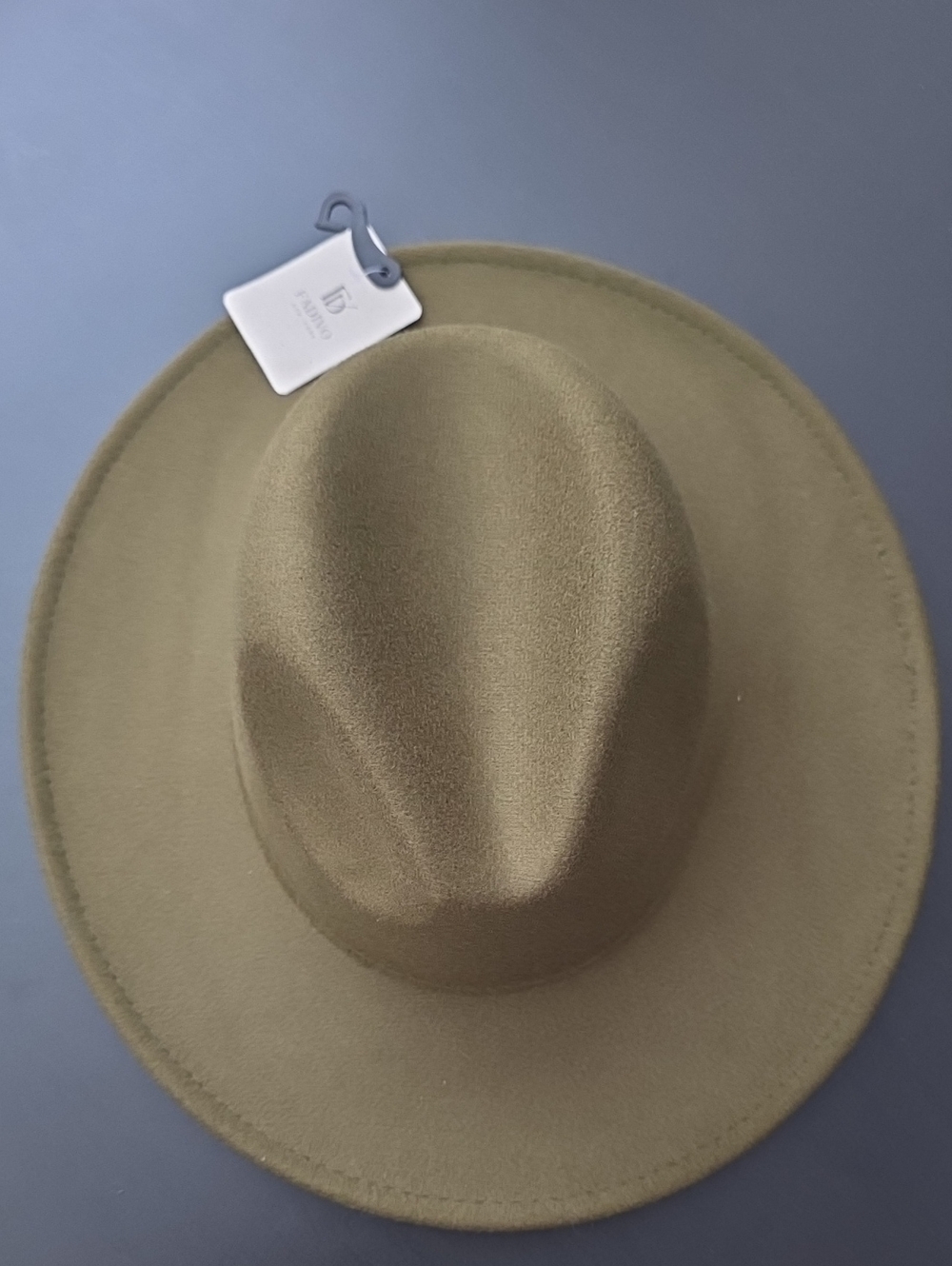 Fadivo New York Olive Green Wide Brim Fedora Hat NWT